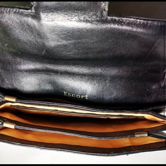 ESCORT | Vintage Leather Handbag Black - Picture 3 of 5